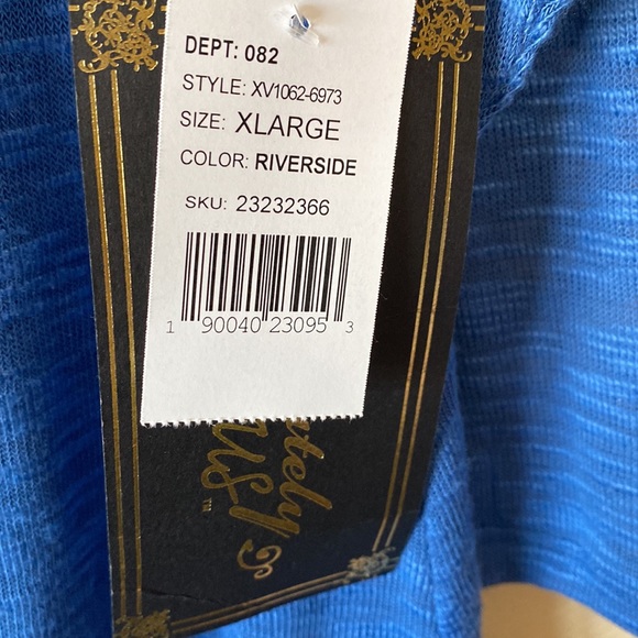 Absolutely famous blue over shirt size woman’s XL NWT - Picture 3 of 5